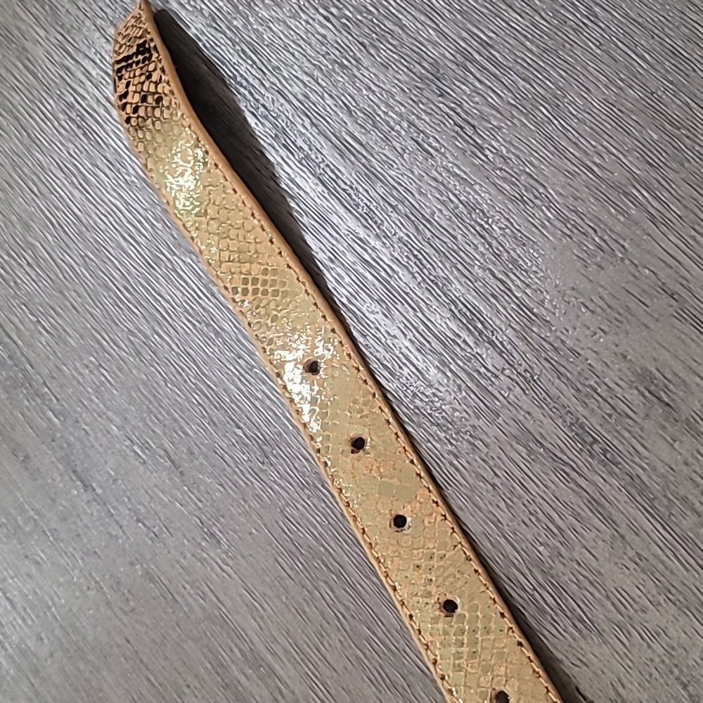NWT Free People Snakeskin Leather Belt - Picture 7 of 7